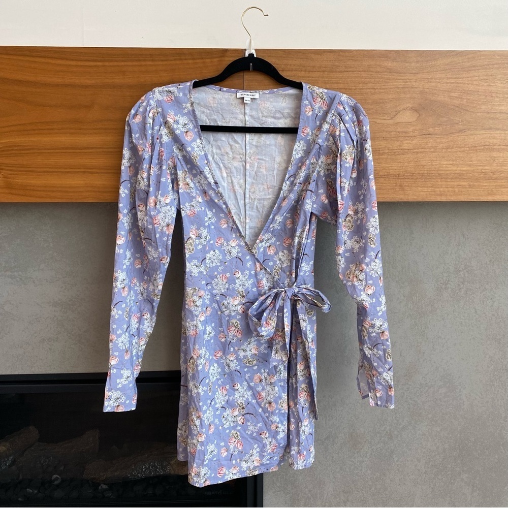 WEWOREWHAT Dry Flowers Blanca Dress, Size M - Picture 5 of 13
